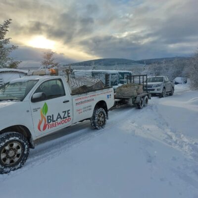 Blaze Firewood trucks